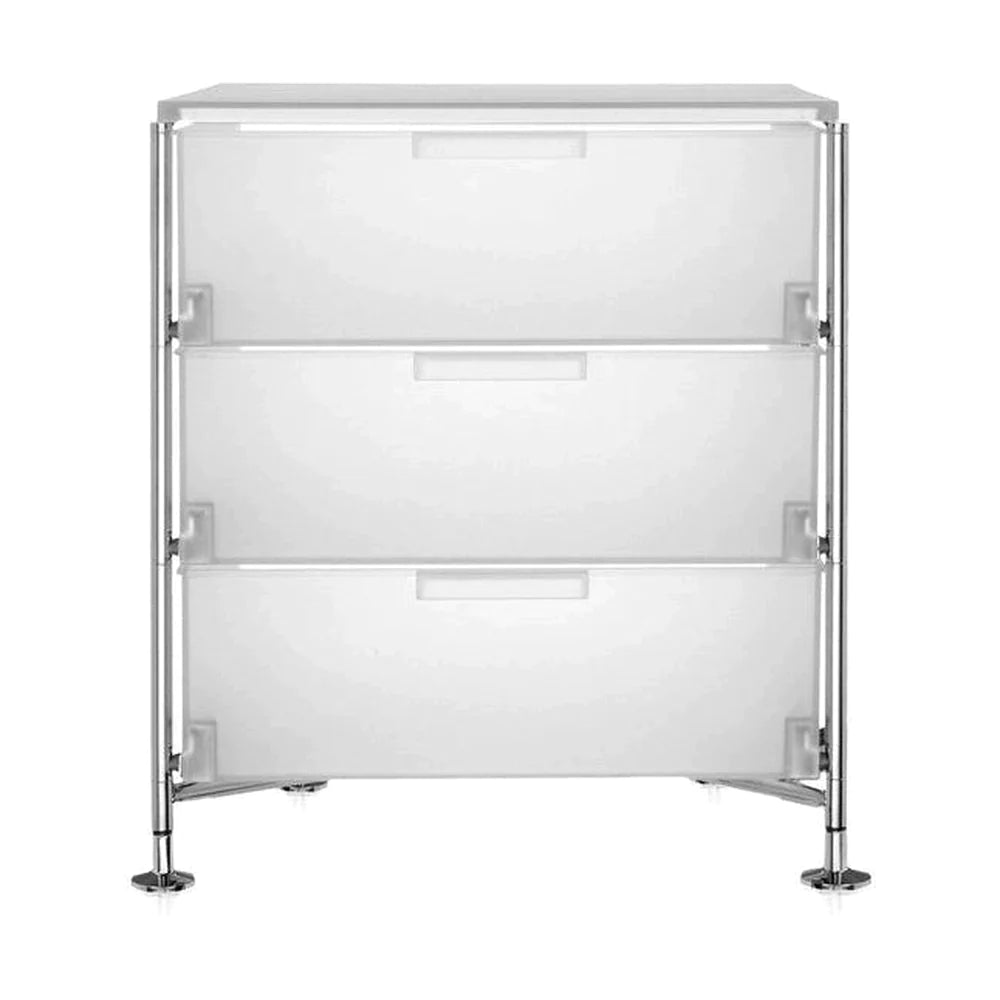 Kartell Mobil 3 Drawer With Feet, Ice