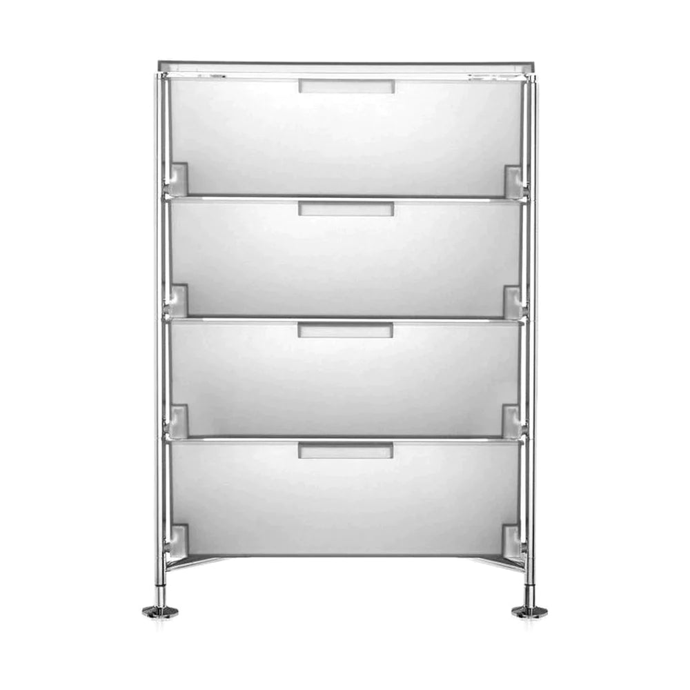 Kartell Mobil 4 Drawer With Feet, Ice
