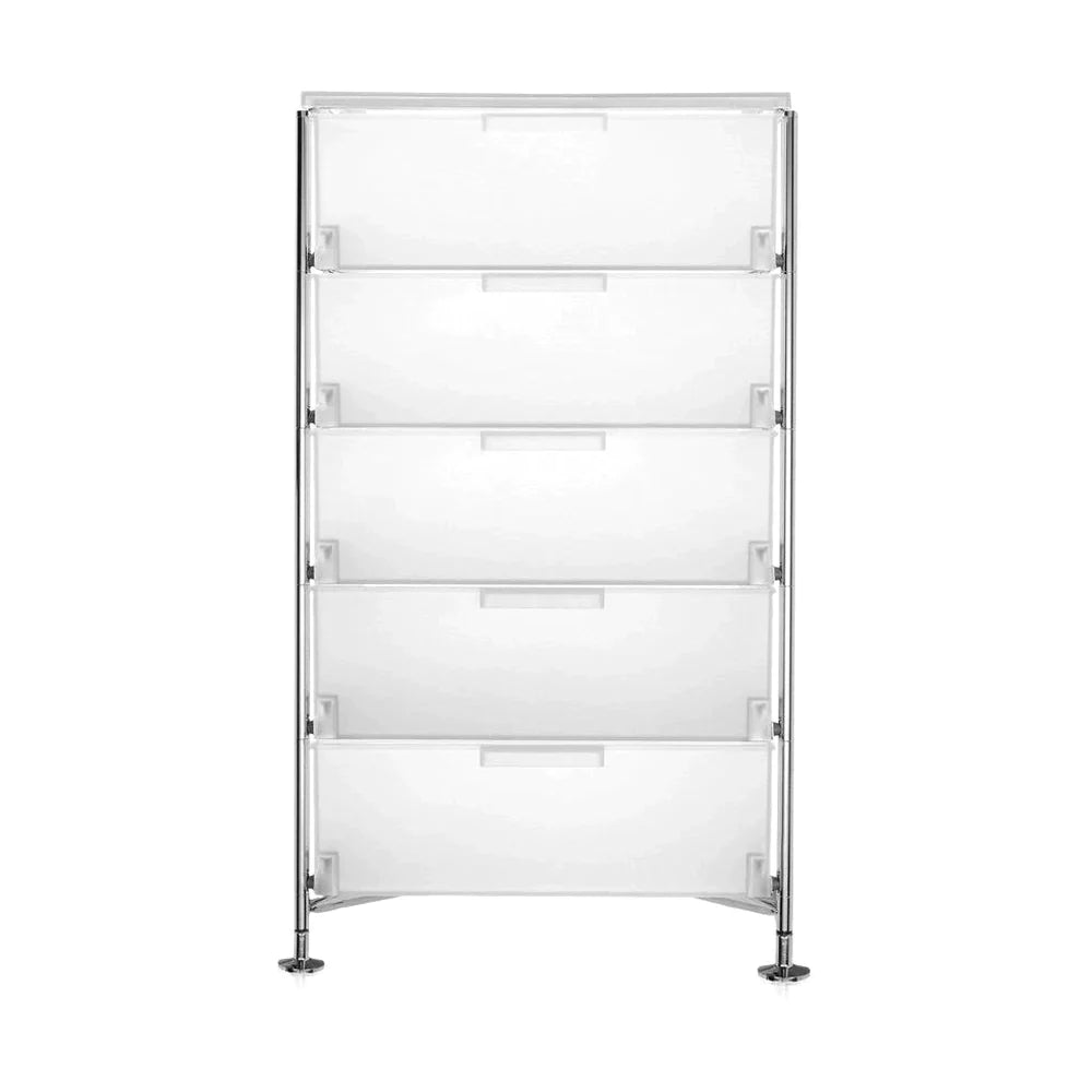 Kartell Mobil 5 Drawer With Feet, Ice