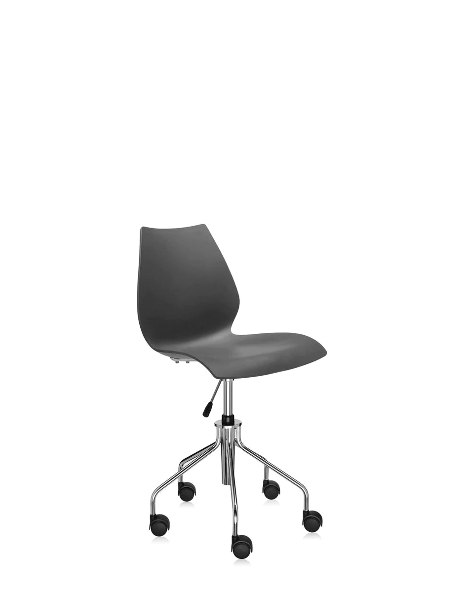 Kartell Maui Swivel Chair, Charcoal