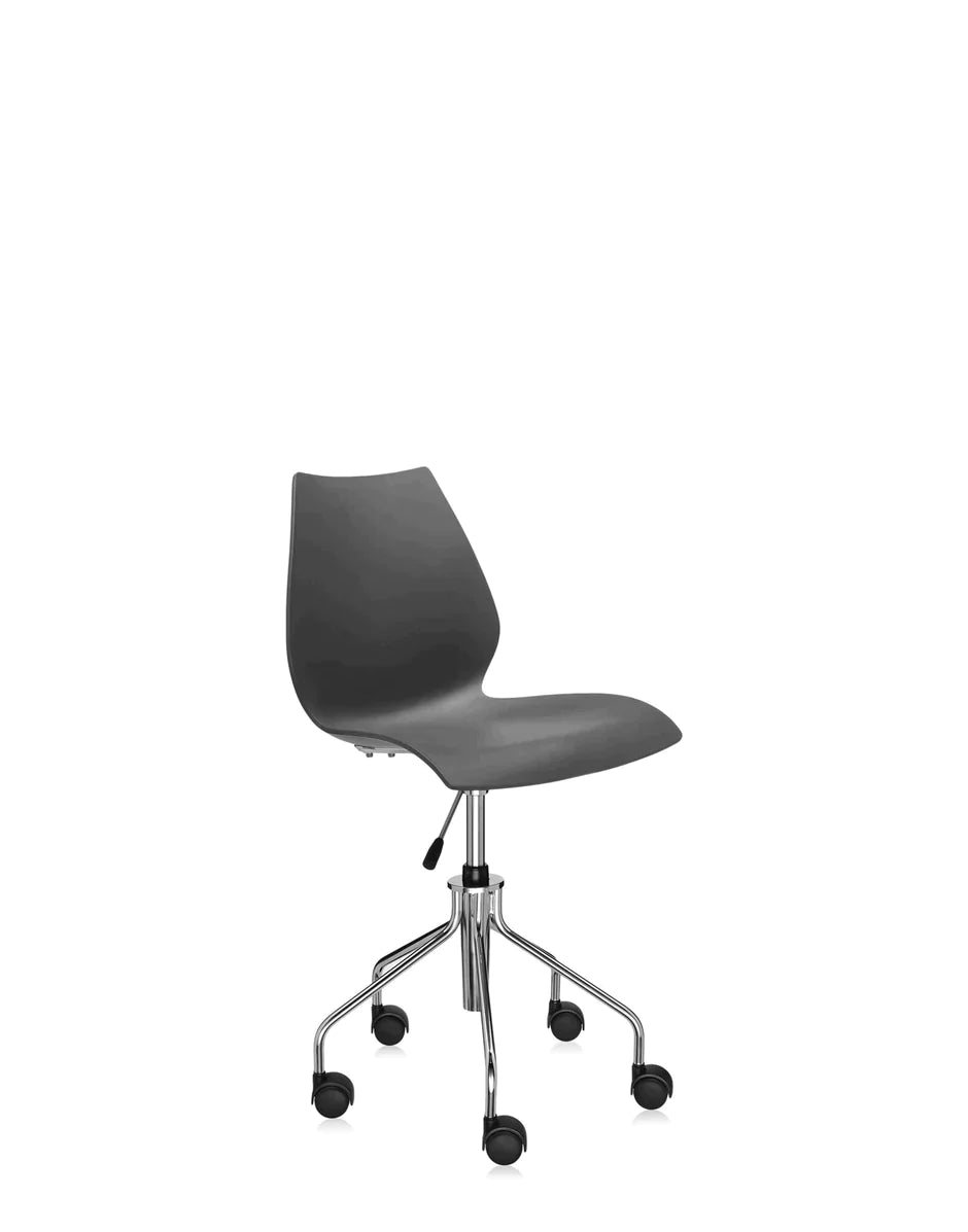 Kartell Maui Swivel Chair, Charcoal