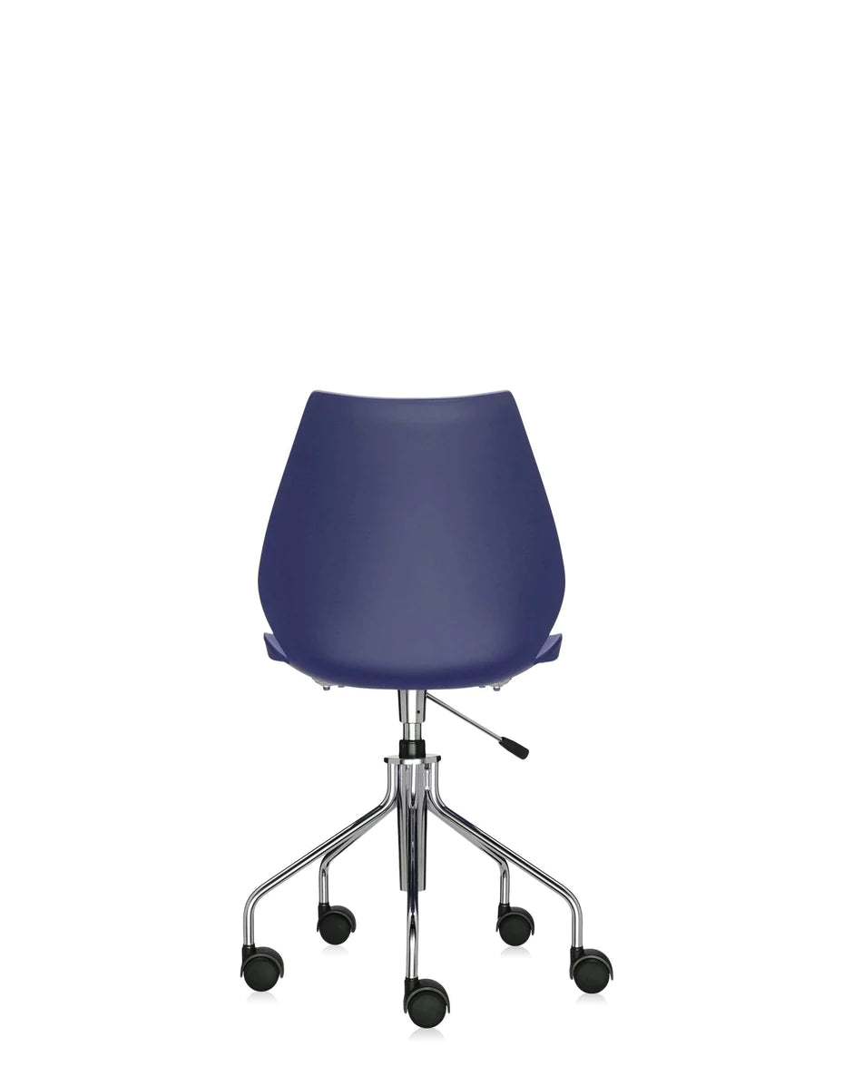 Kartell Maui Silla giratoria, azul marino