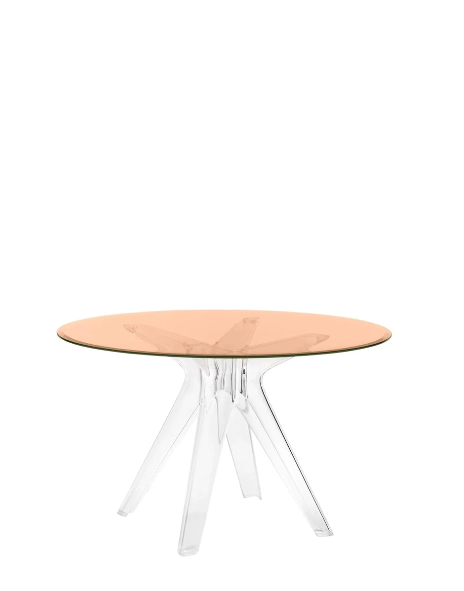 Kartell Sir Gio Table ronde, cristal / rose