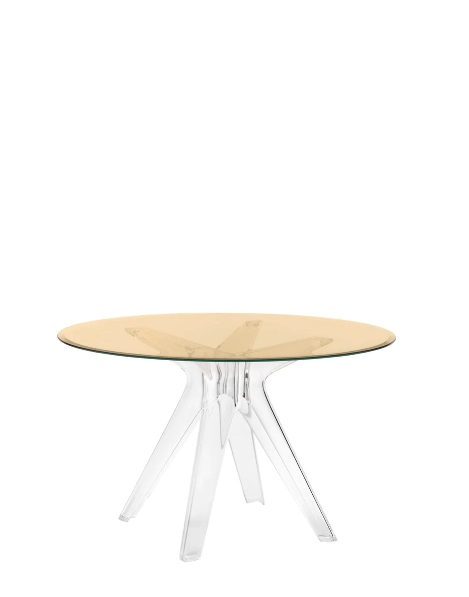 Kartell Sir Gio Table Round, Kristall/Bronze