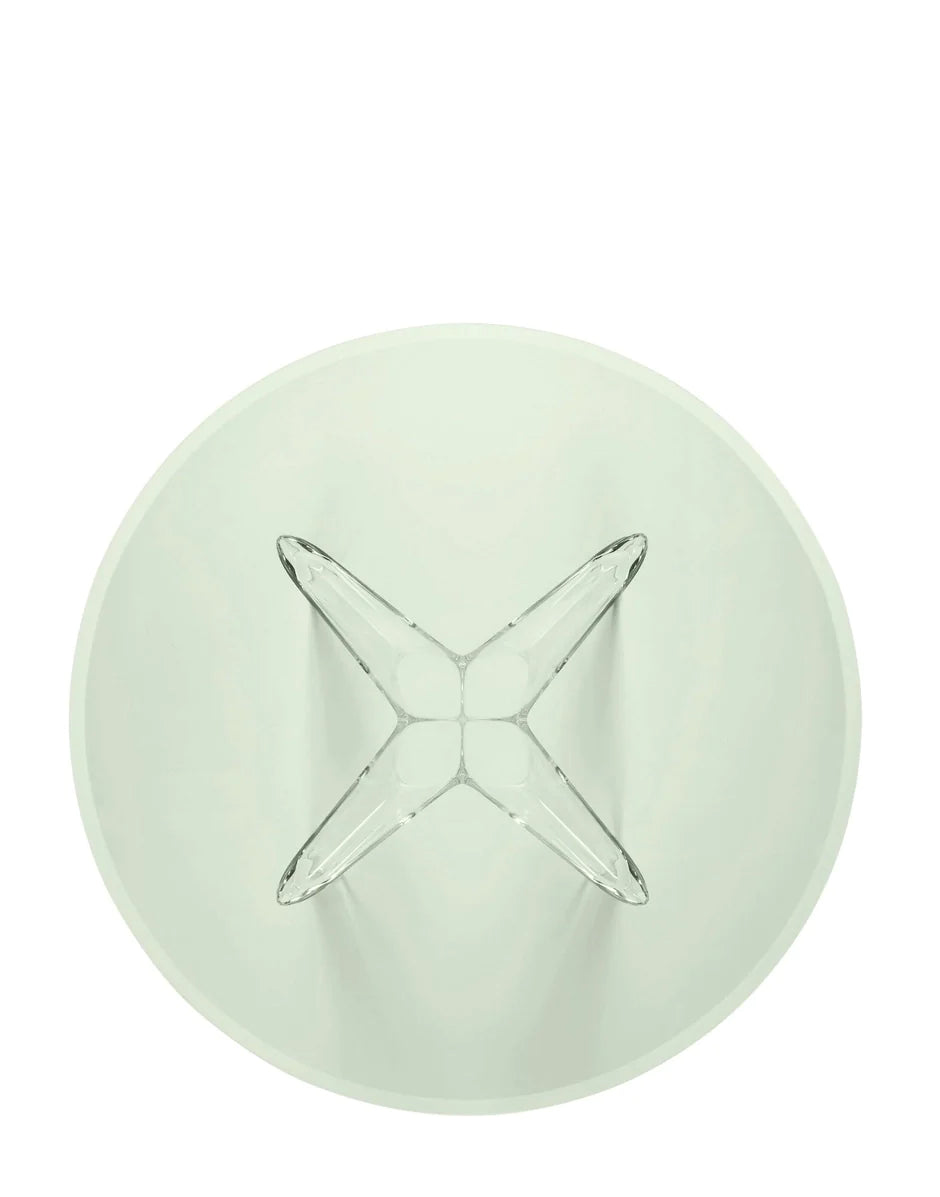 Kartell Sir Gio Table Round, Crystal/Green