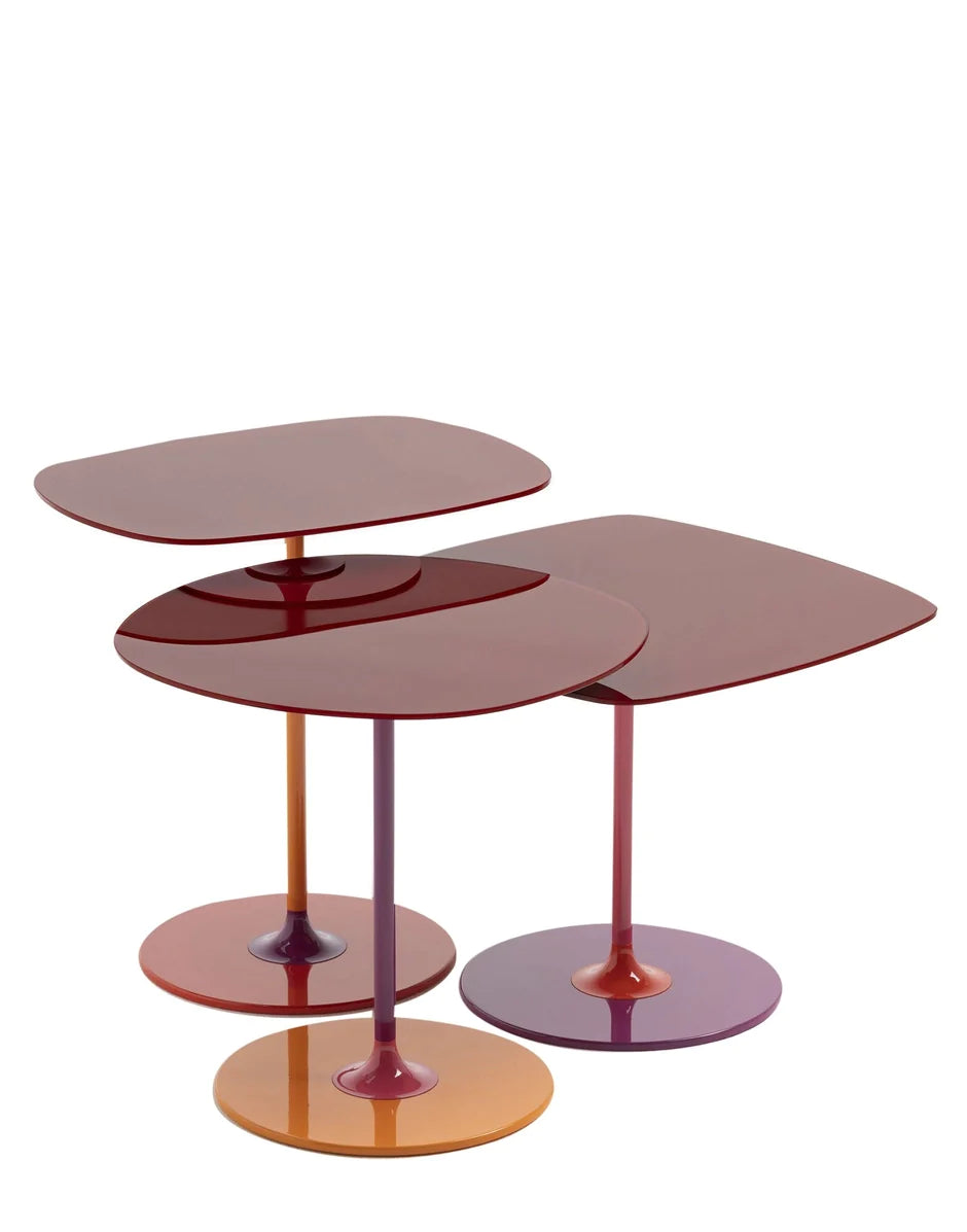 Kartell Thierry Side Table Low, Bordeaux