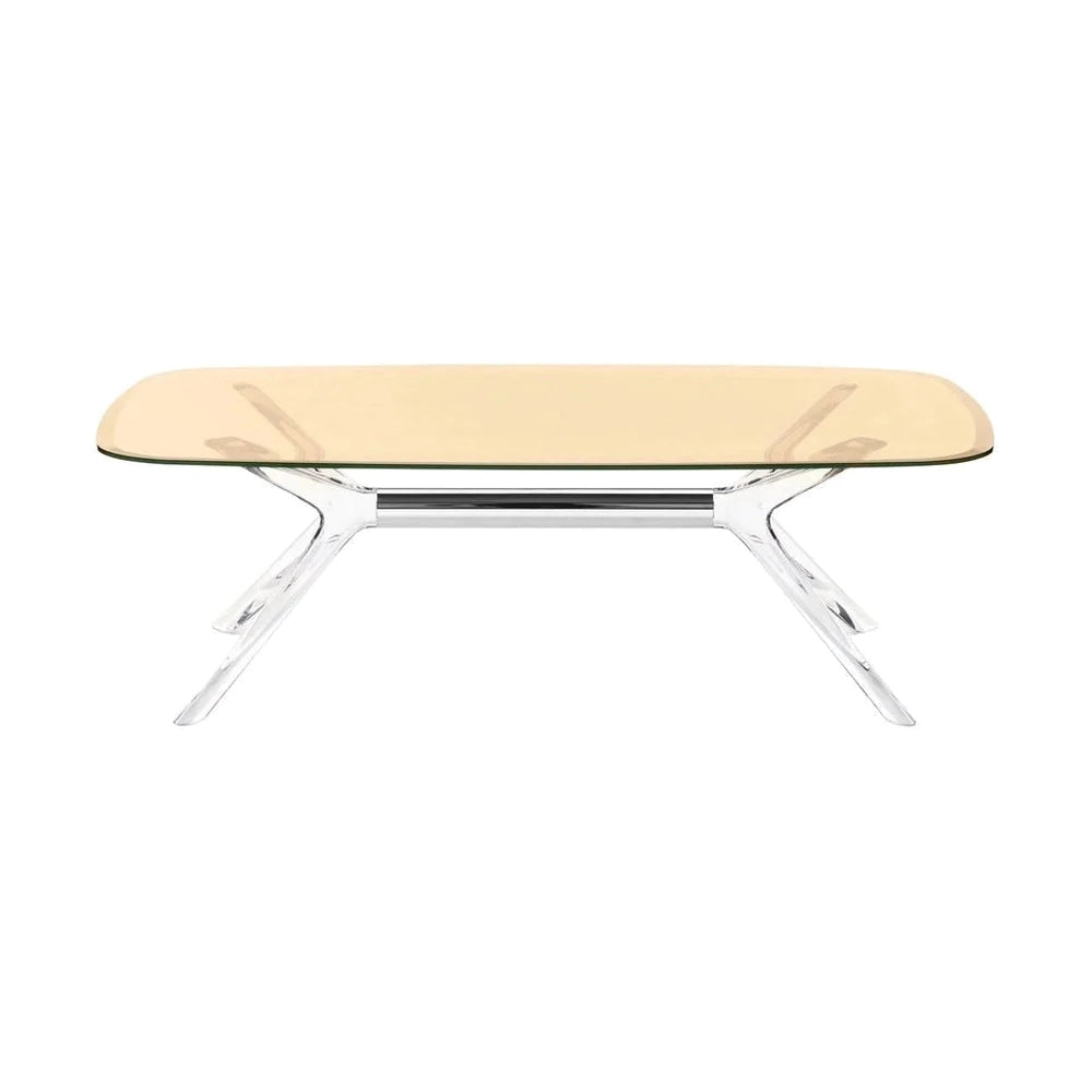 Kartell Blast Side Table Rectangular, Chrome/Bronze