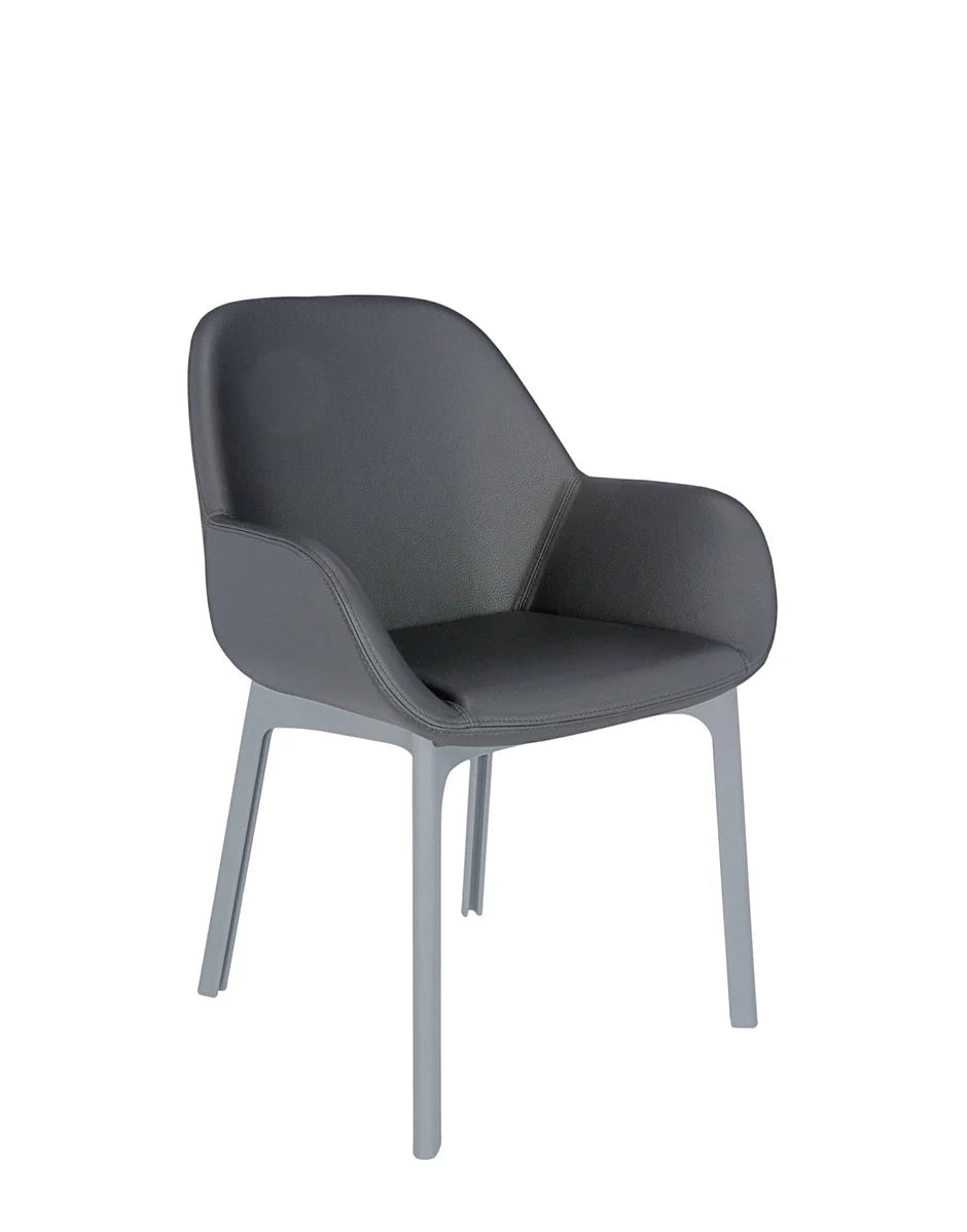 Fauteuil Kartell Clap PVC, gris / gris foncé