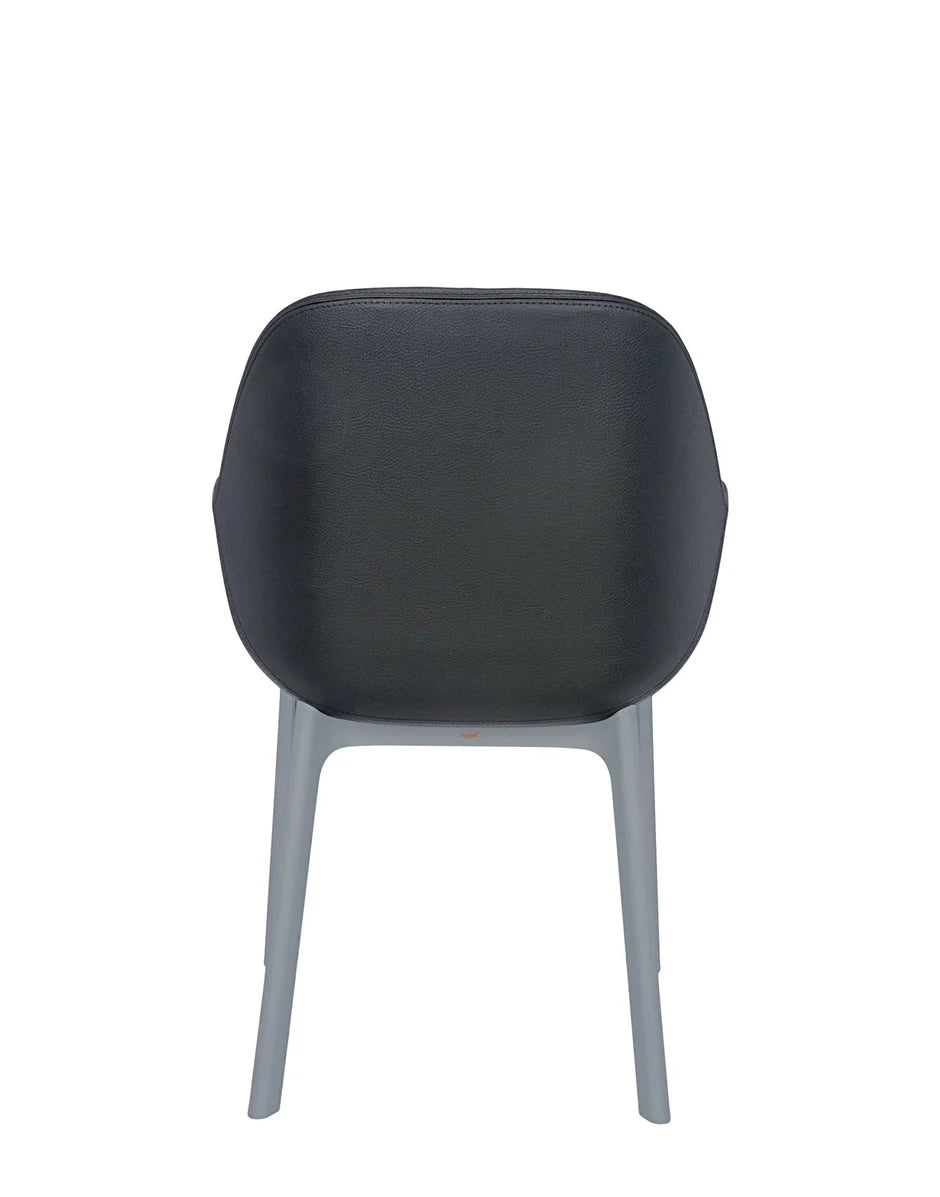 Sillón de PVC Kartell Clap, gris/gris oscuro