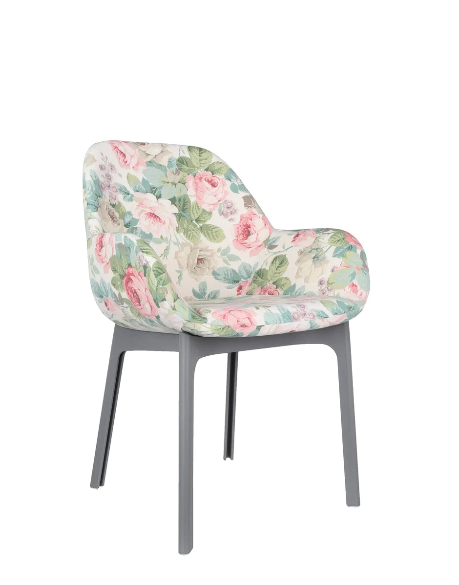 Fauteuil de fleurs à clap kartell, gris / chelsea