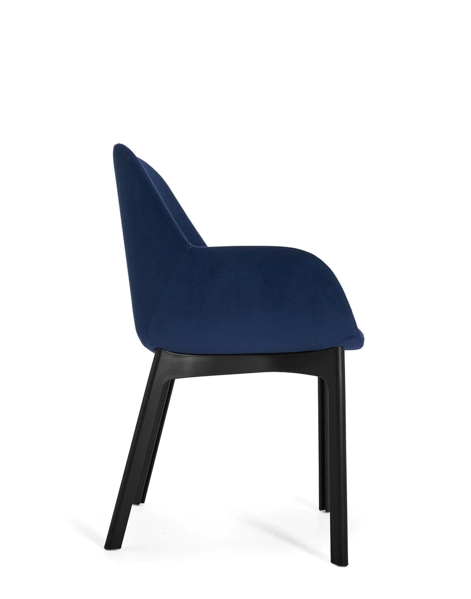 Sillón de Kartell Clap Aquaclean, negro/azul