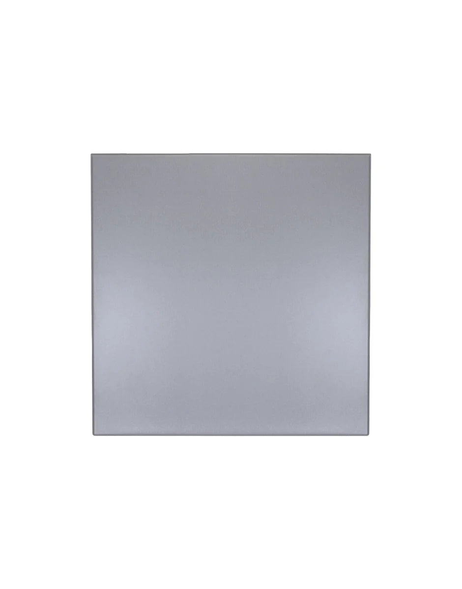 Kartell supérieur supérieur carré avec base ronde 70x70 cm, aluminium