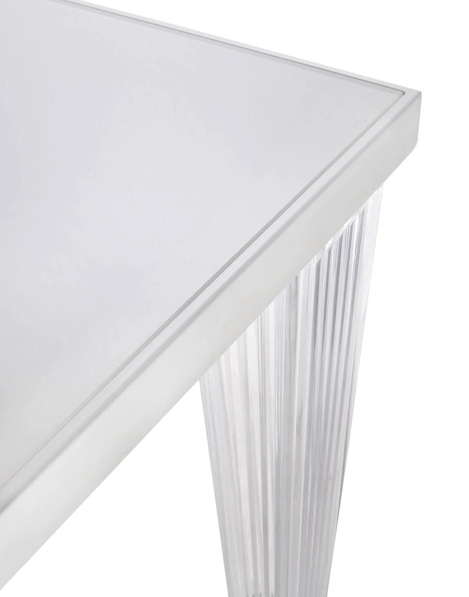 Kartell Top Top Table Glass 160x80 cm, hvid