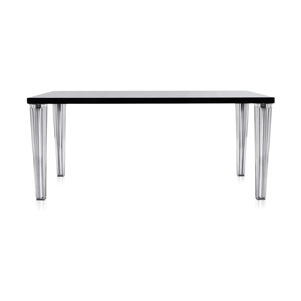 Verre de table supérieure Kartell 190x90 cm, noir