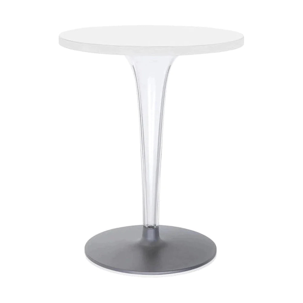 Kartell Top Top Table Round With Round Base ⌀60 Cm, White