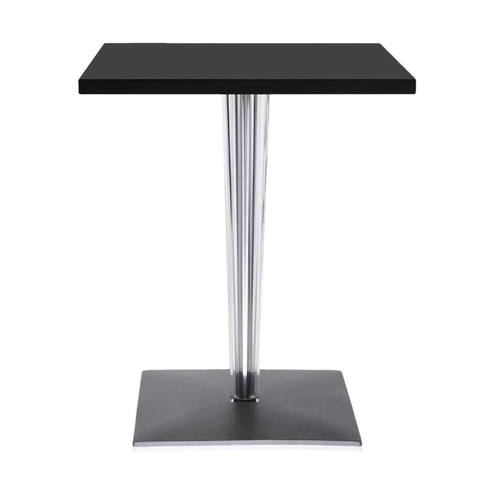 Kartell Top Top Table Square med fyrkantig bas 60x60 cm, svart