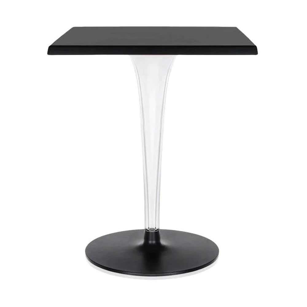 Kartell Top Top Table Per Dr. Yes Square With Round Base 60x60 Cm, Black