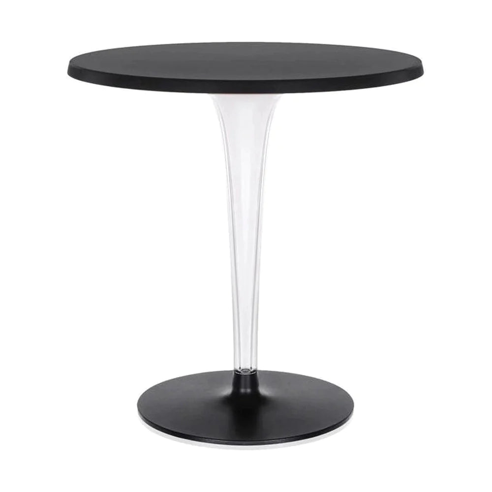 Kartell Top Tisch pro Dr. Ja rund mit runder Basis ⌀70 cm, schwarz