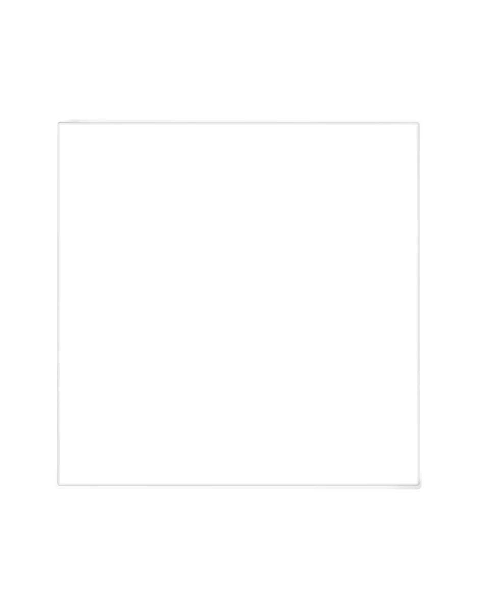 Table supérieure Kartell par Dr. Yes Square avec une base ronde 70x70 cm, blanc