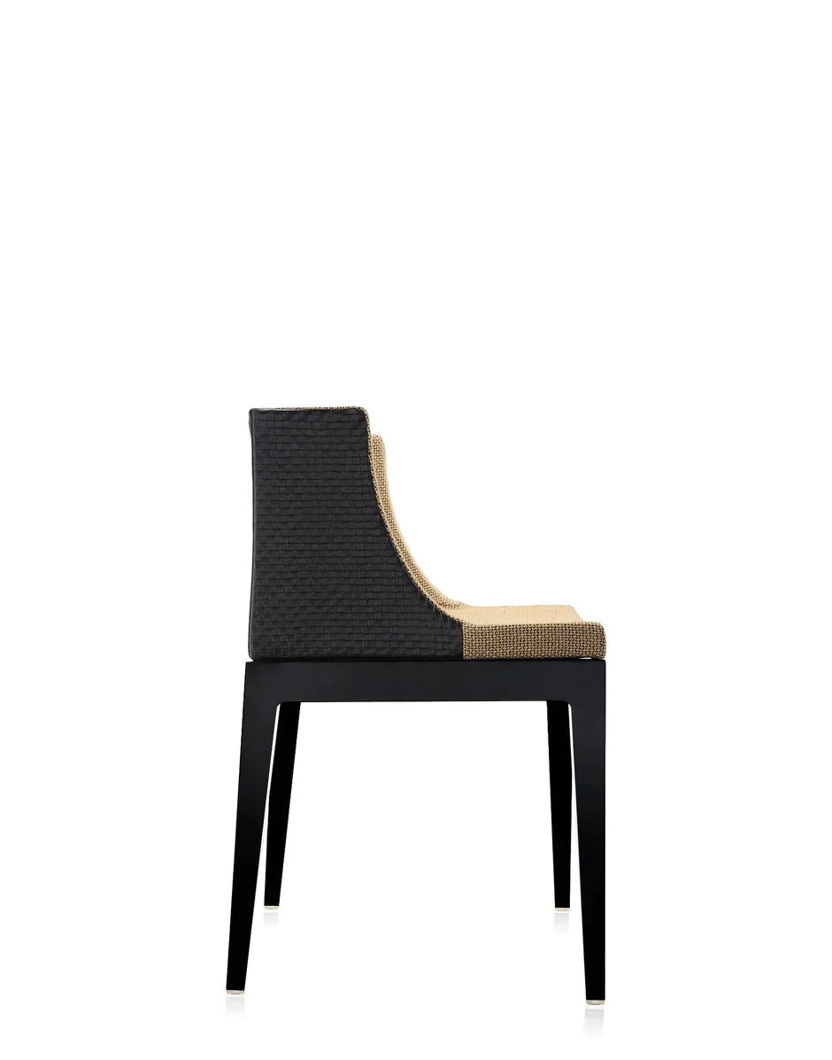 Kartell Mademoiselle Kravitz Sillón, Negro/Rafia