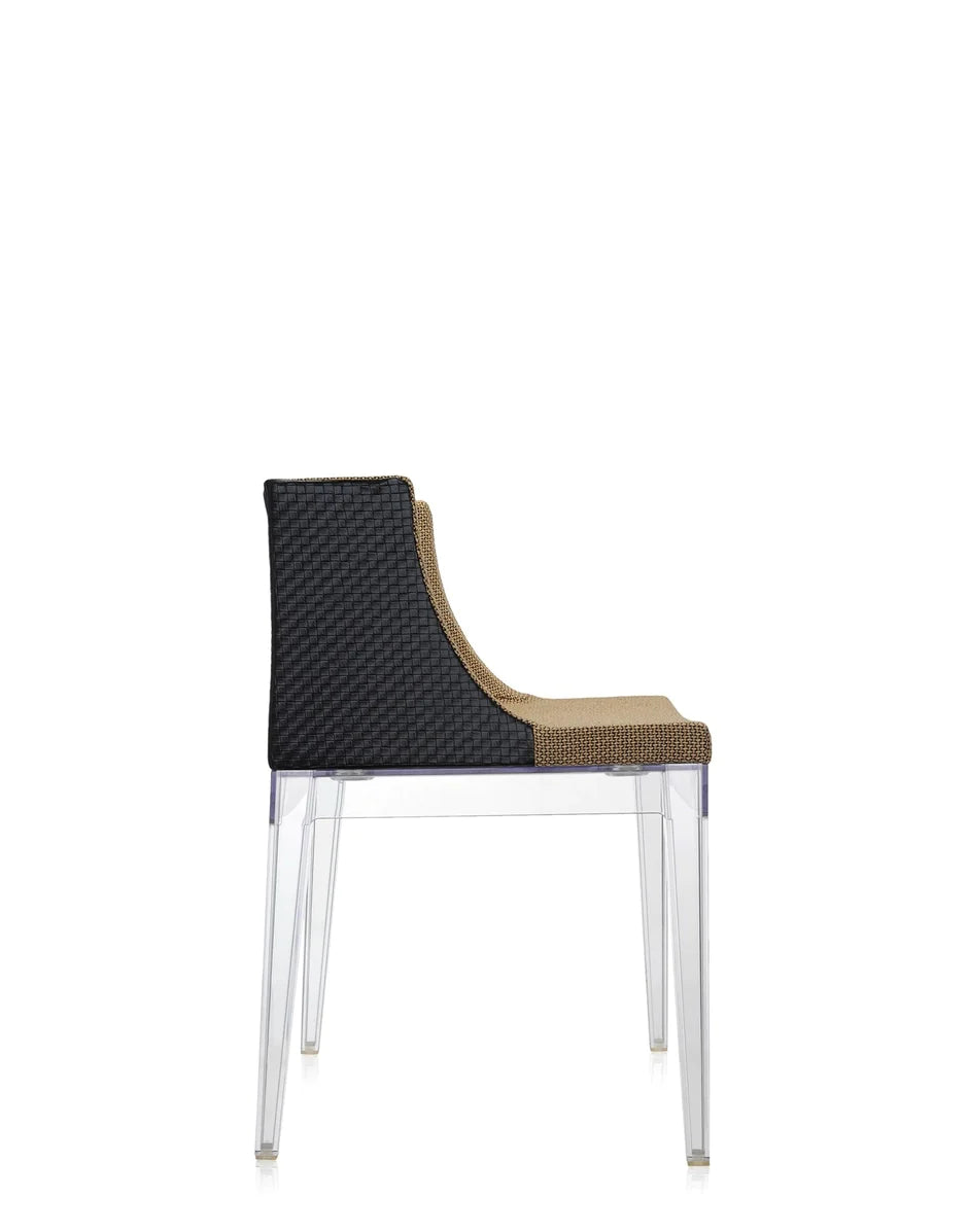 Kartell Mademoiselle Kravitz lænestol, gennemsigtig/raffia