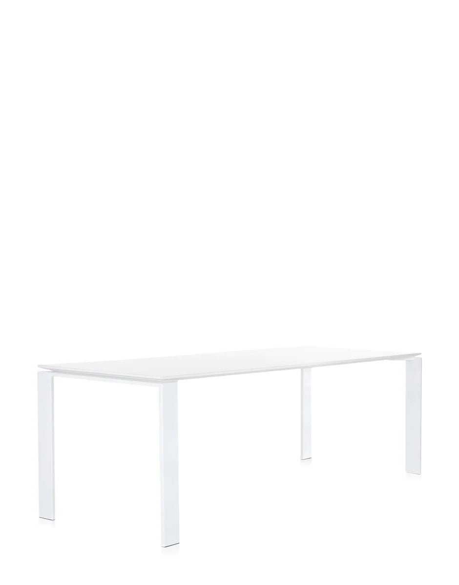 Kartell Fire skrivebord 223x79 cm, hvid/hvid