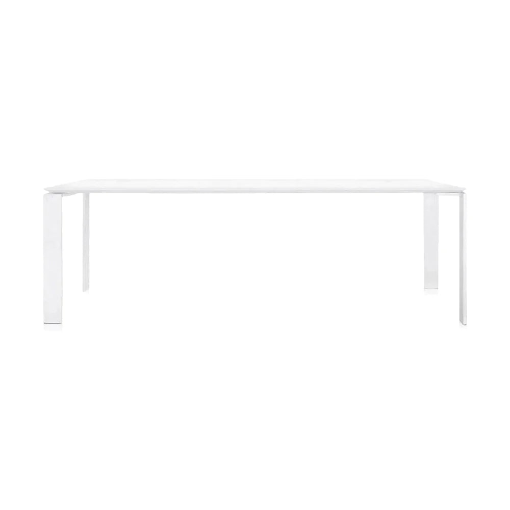 Kartell Fire skrivebord 223x79 cm, hvid/hvid