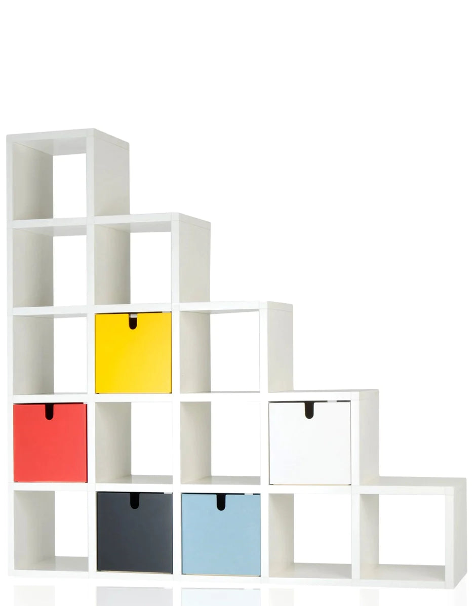 Cube Kartell Polvara pour bibliothèque, blanc