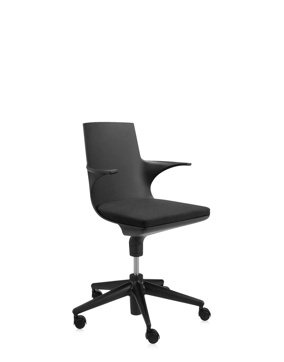 Sillón de cuchara de kartell, negro