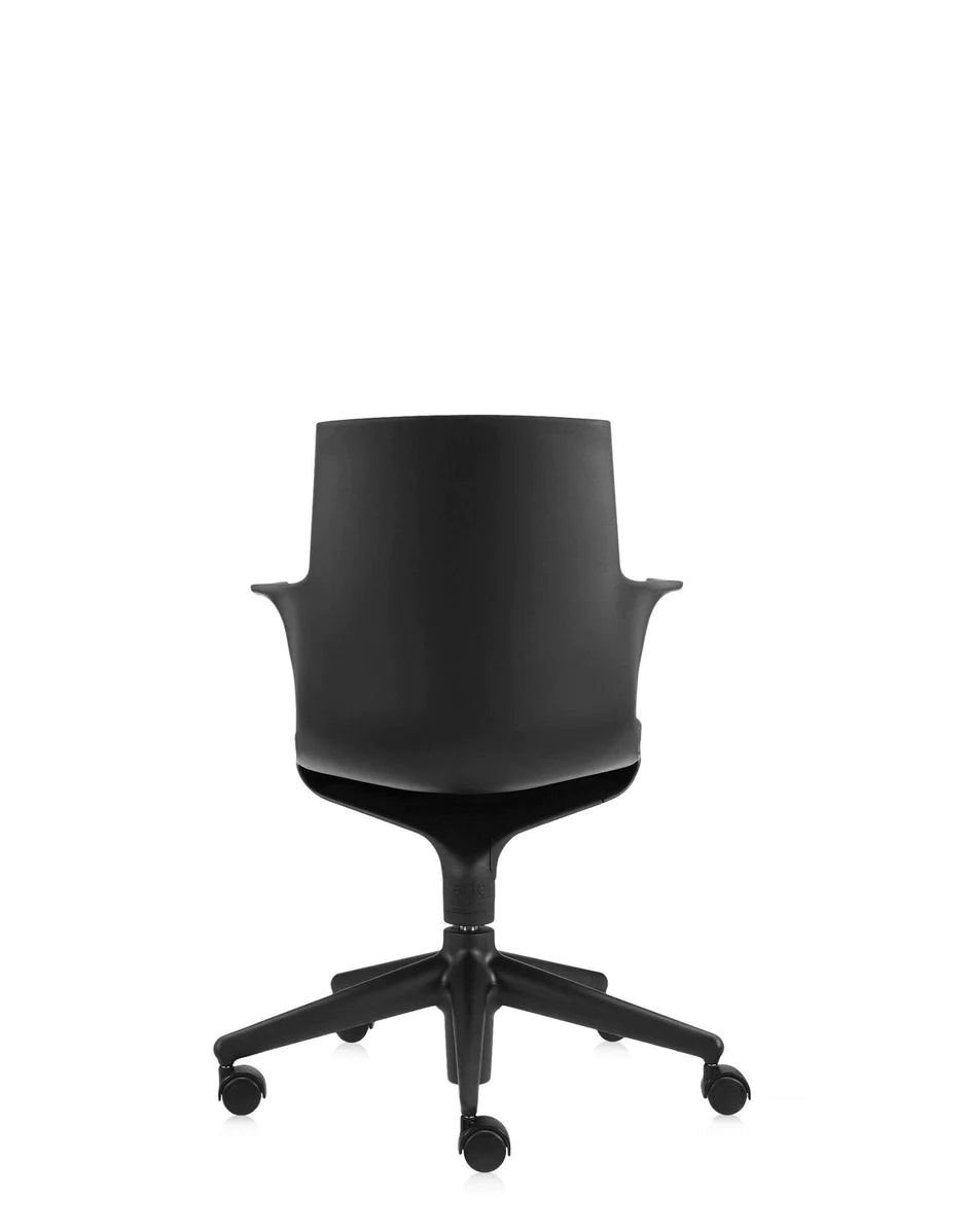 Sillón de cuchara de kartell, negro