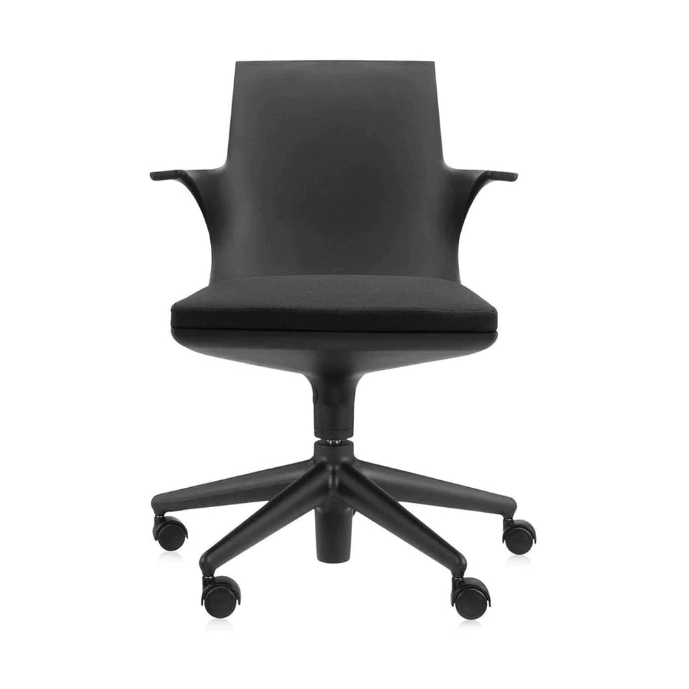 Sillón de cuchara de kartell, negro