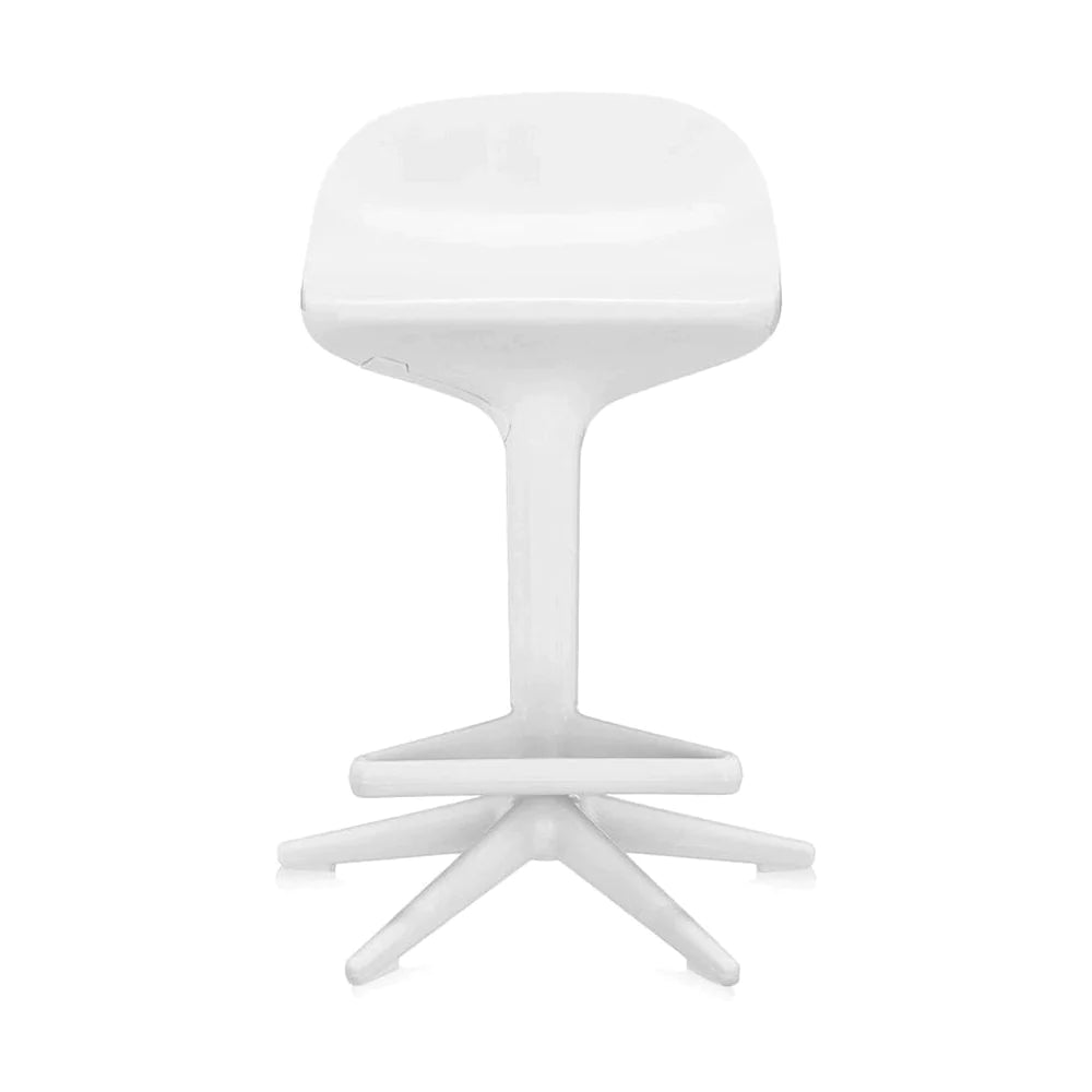 Taburete de cuchara de kartell, blanco