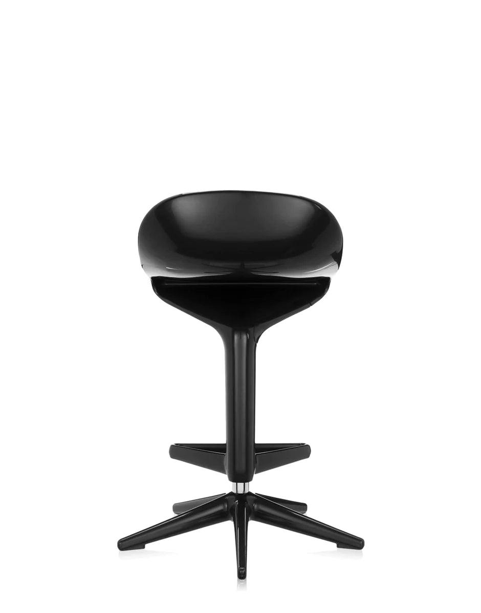 Taburete de cuchara de kartell, negro