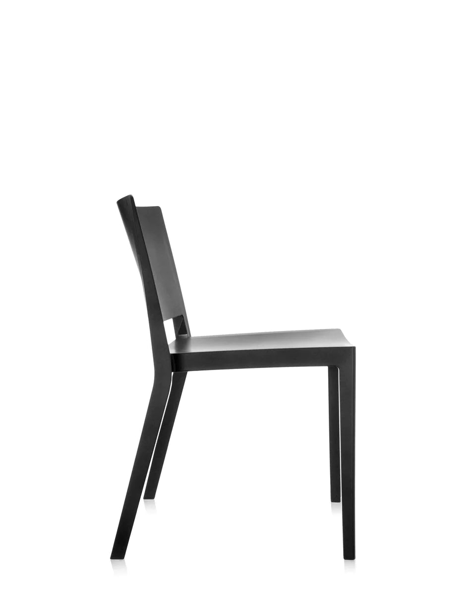 Kartell Lizz Matte Stuhl, schwarz