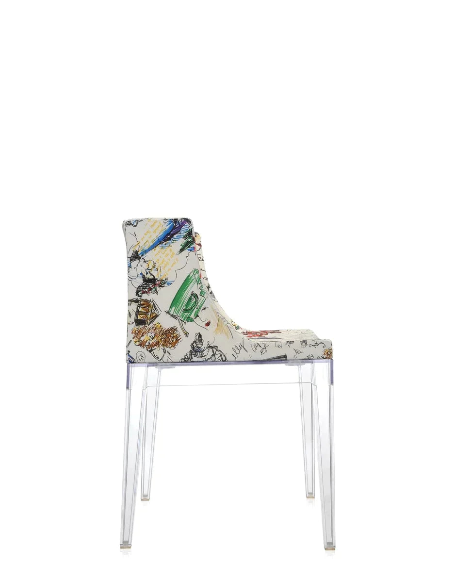 Kartell Mademoiselle à la Mode Sessel, transparent/Skizzen