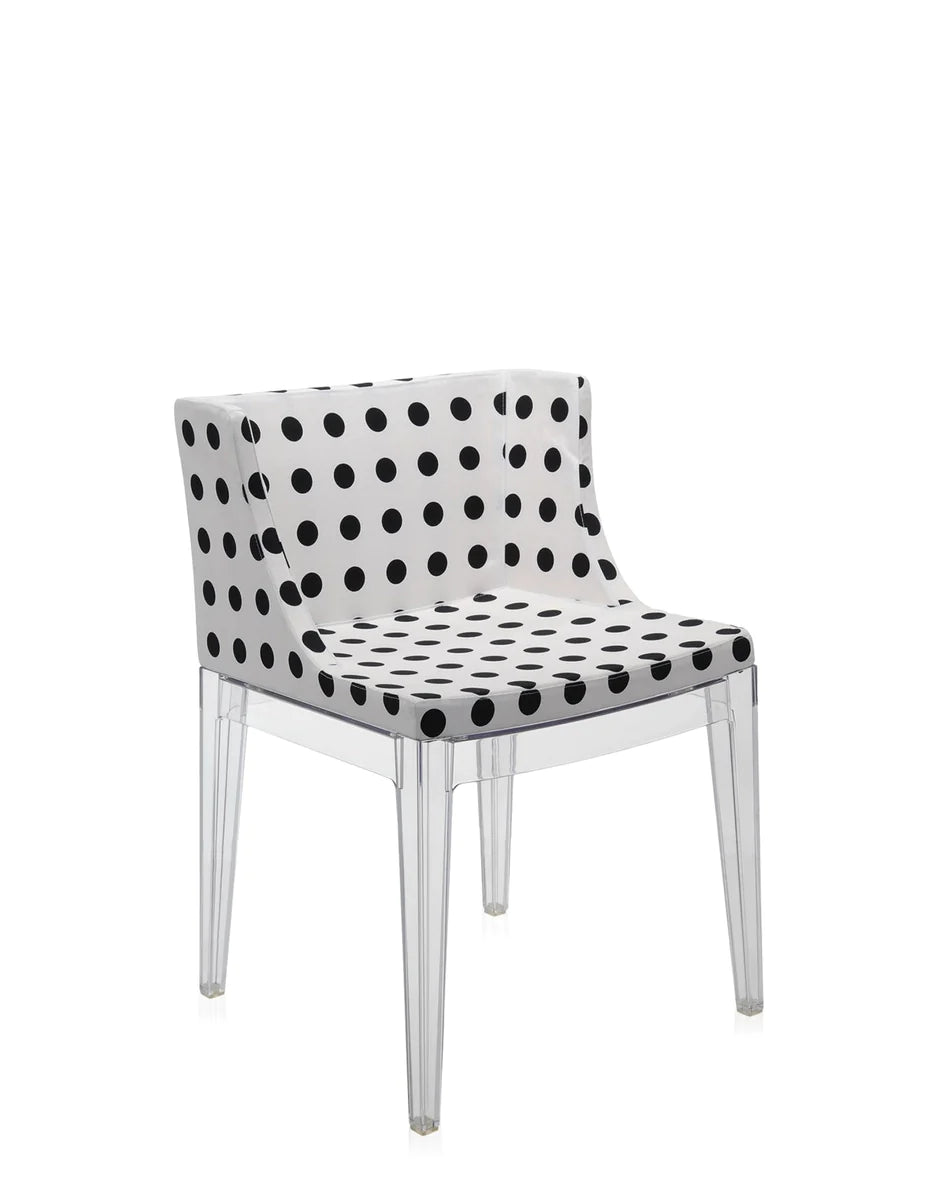 Kartell Mademoiselle à la mode fauteuil, motif transparent / blanc