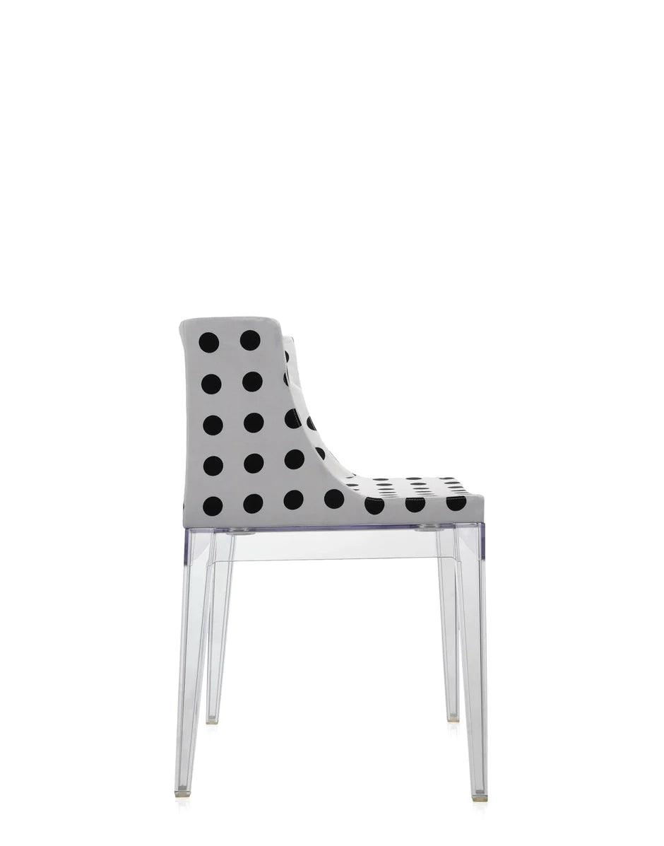 Kartell Mademoiselle à la mode fauteuil, motif transparent / blanc