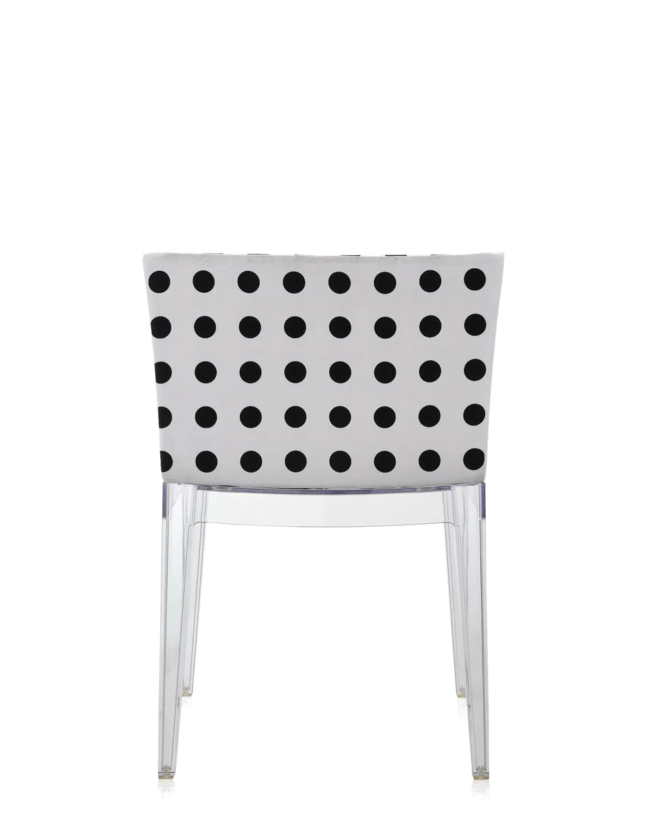 Kartell Mademoiselle à la mode fauteuil, motif transparent / blanc