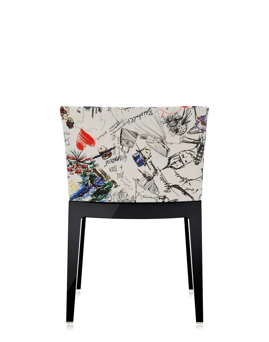 Kartell Mademoiselle à la mode fauteuil, noir / croquis