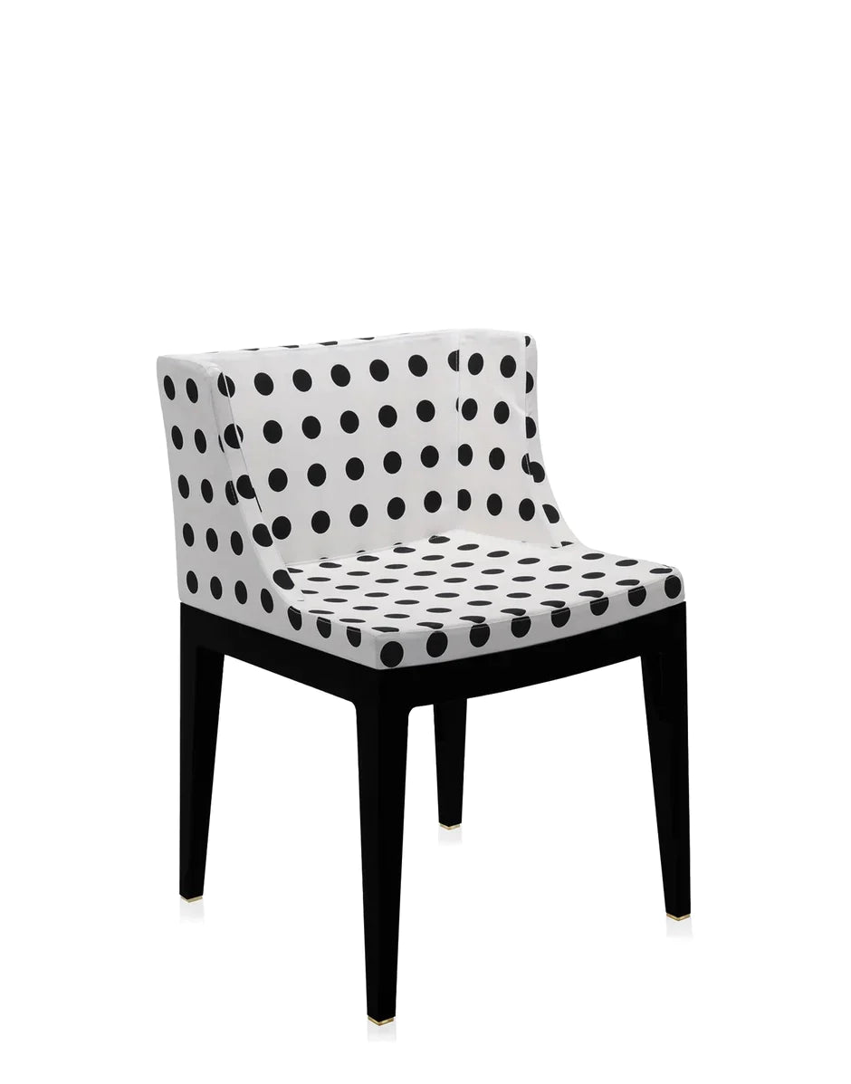 Kartell Mademoiselle à la Mode Sessel, Schwarz/Weiß -Muster