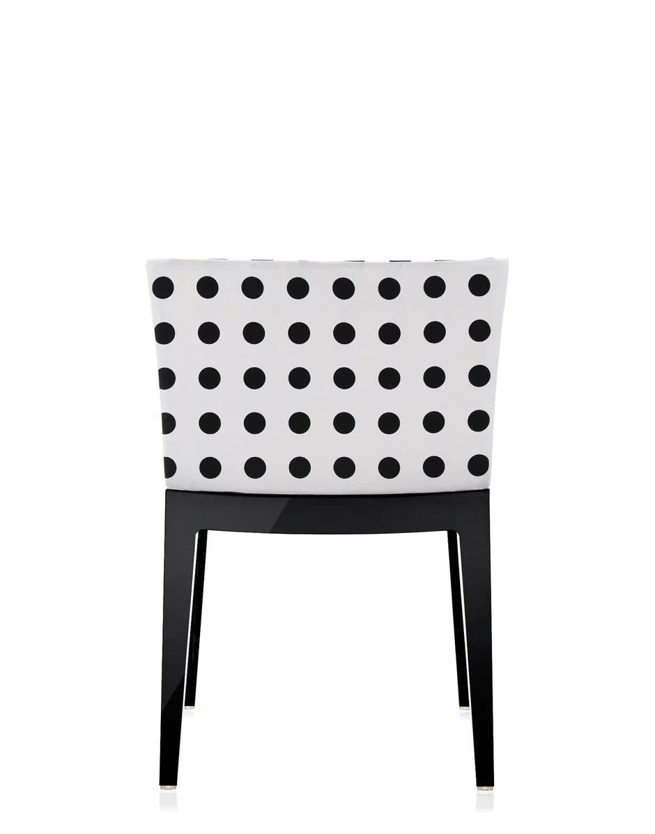 Kartell Mademoiselle à la Mode Sessel, Schwarz/Weiß -Muster