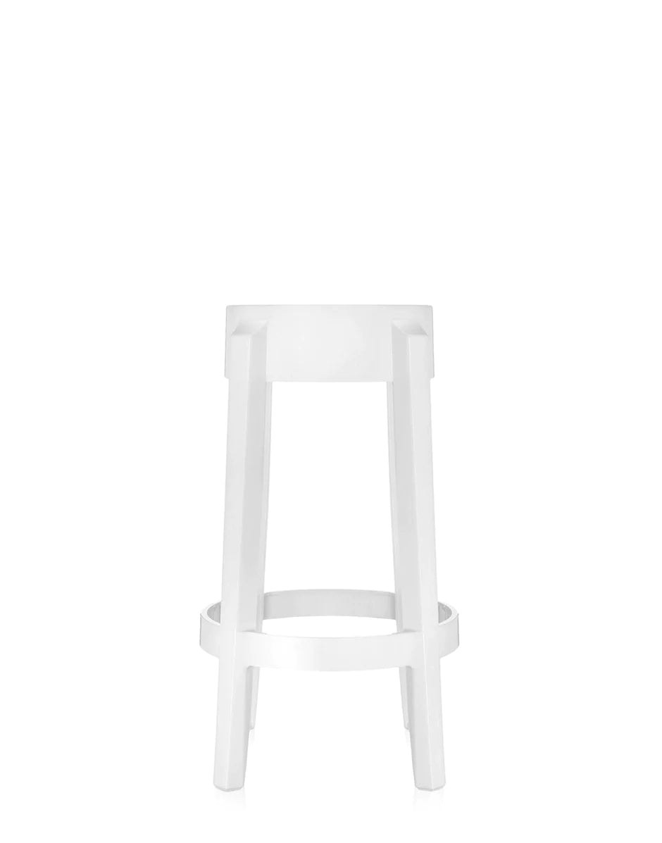 Kartell Charles Ghost Stool 65 cm, blanco