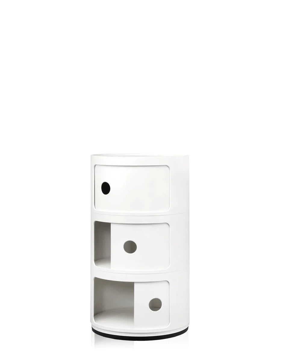 Kartell Componibili Classic Container 3 Elements, White