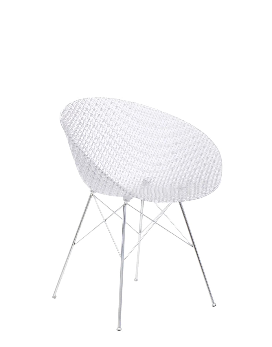 Kartell Smatrik Chair, Transparent/Chrome