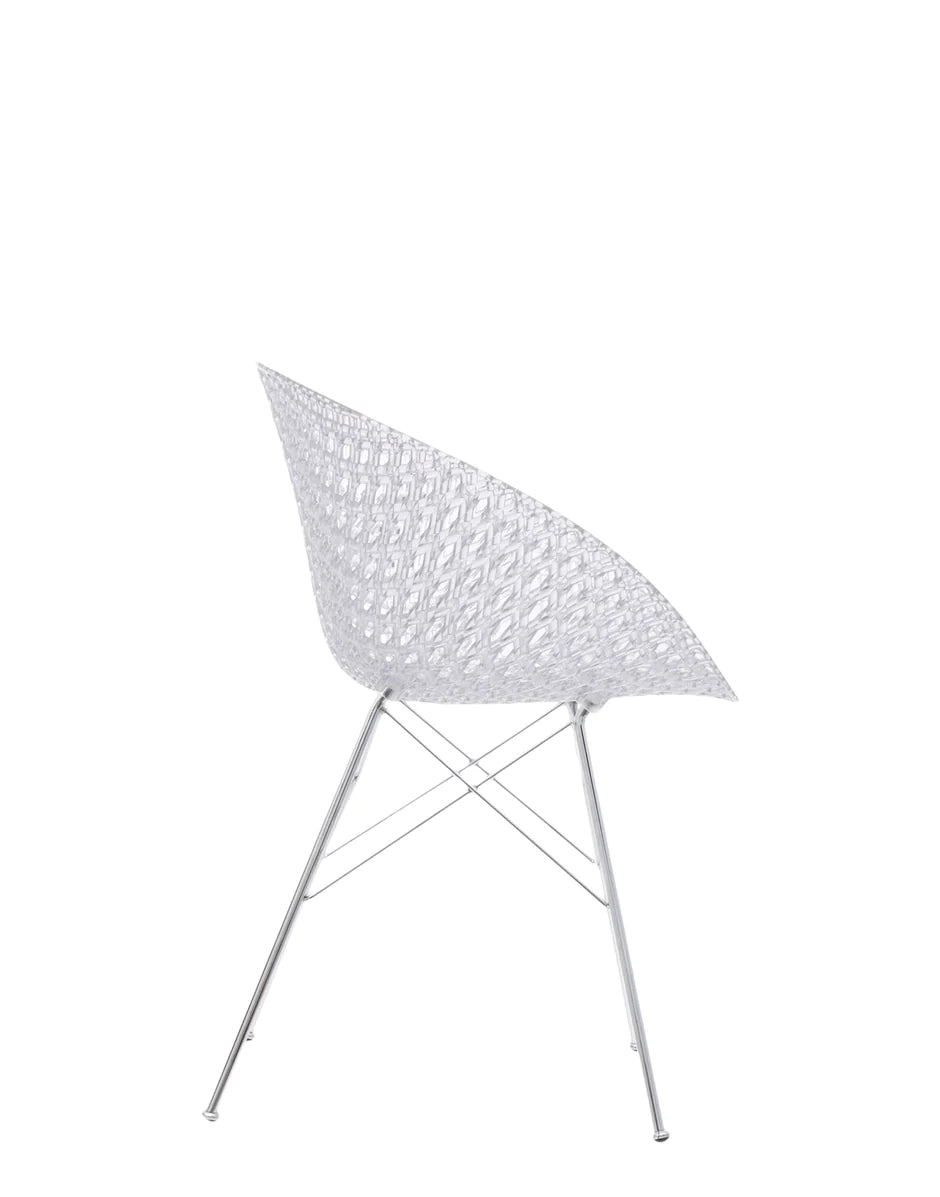 Kartell Smatrik Chair, Transparent/Chrome