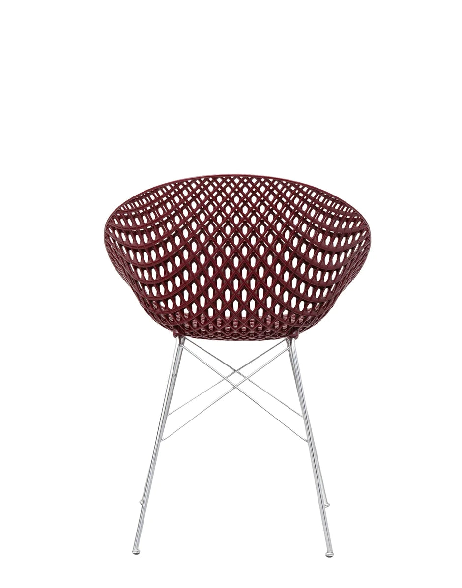 Kartell Smatrik Chair, Plum/Chrome