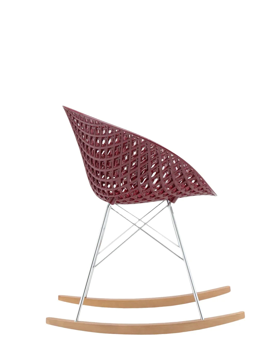 Kartell Smatrik Rocking Stol, Plum/Chrome