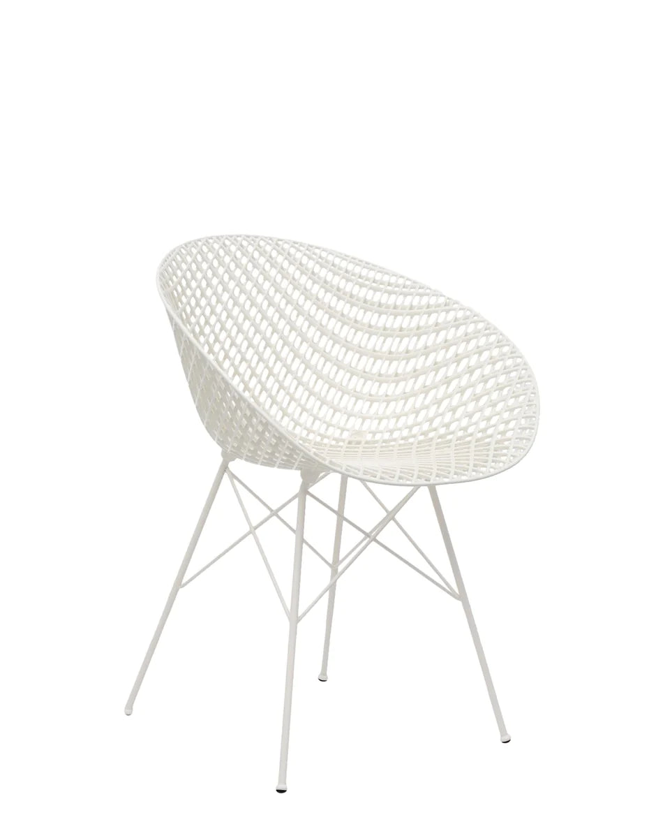 Kartell Smatrik Silla al aire libre, blanco