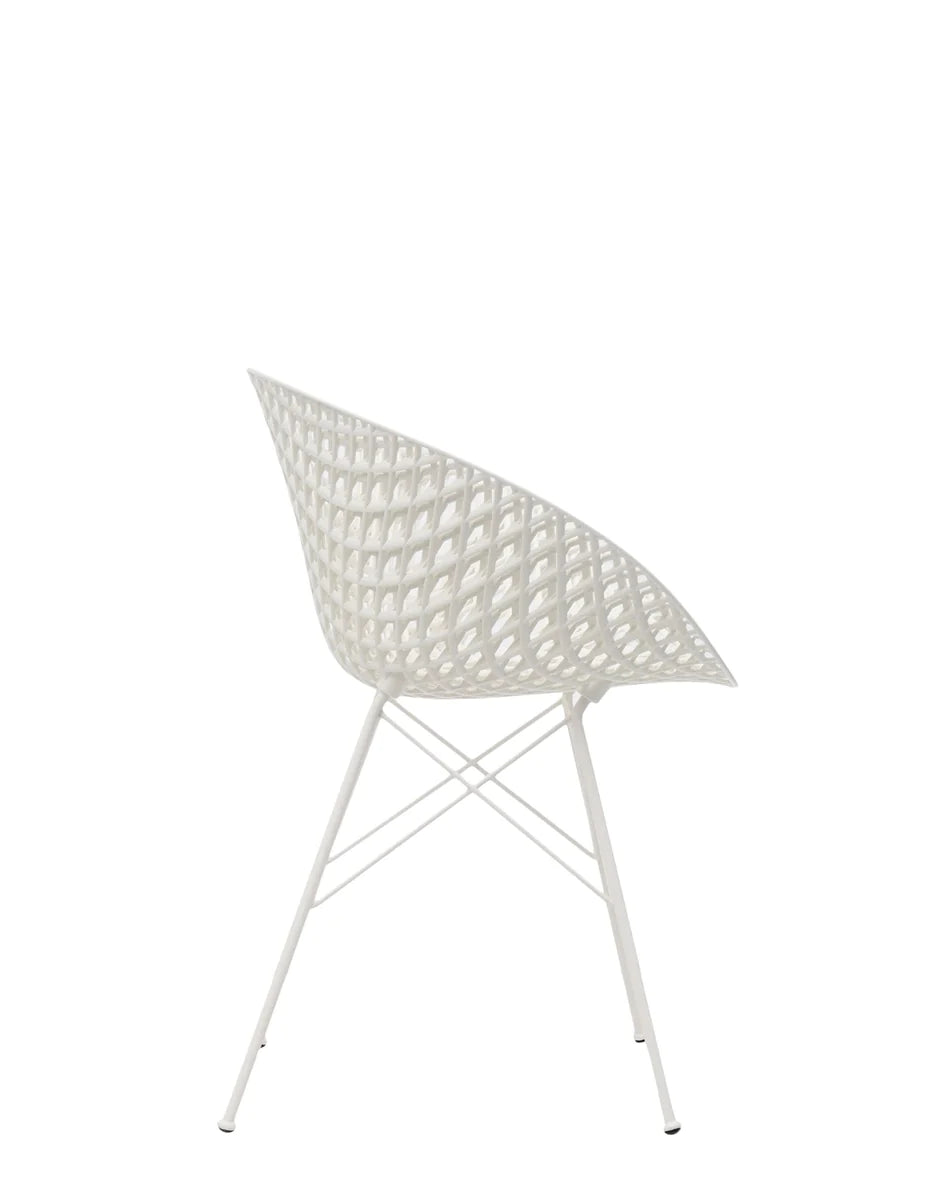 Kartell Smatrik Silla al aire libre, blanco