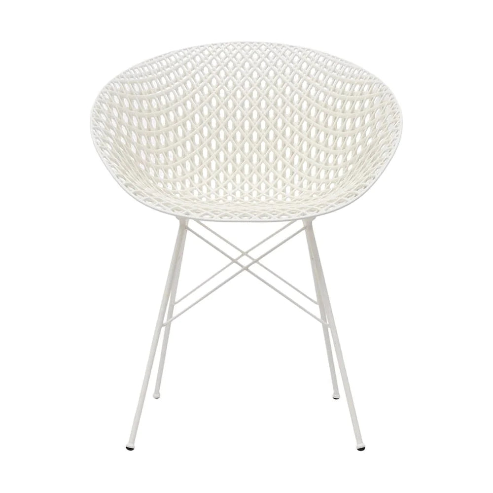 Kartell Smatrik Silla al aire libre, blanco